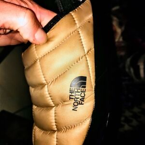 The North Face Quilted Slip-On Slipper in Tan
